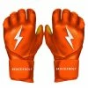 Bruce Bolt PREMIUM PRO Long Cuff Batting Gloves: Orange -Deals Baseball Glove Store premium pro long cuff batting gloves orange brucebolt 571260