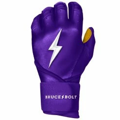 Bruce Bolt PREMIUM PRO Long Cuff Batting Gloves: Purple -Deals Baseball Glove Store premium pro long cuff batting gloves purple brucebolt 452803