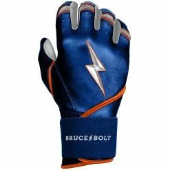 Bruce Bolt PREMIUM PRO NIMMO Long Cuff Batting Gloves: Mets Blue -Deals Baseball Glove Store premium pro nimmo series long cuff batting gloves blue gloves brucebolt 426818
