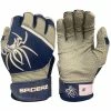 2022 Spiderz PRO Model Batting Gloves: Navy Blue/White 2 2022 Spiderz PRO Model Batting Gloves: Navy Blue/White -Deals Baseball Glove Store pronavywhite